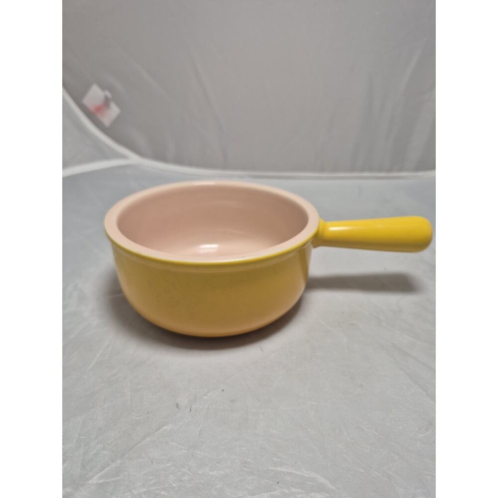 💥*RETIRED* RARE Le Creuset French Onion Soup Bowl Crock 16oz/0.45L in Yellow